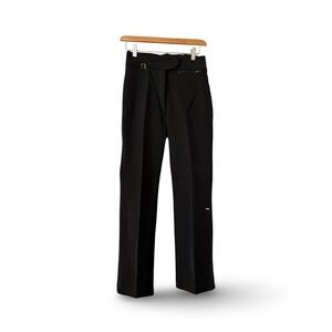 Fera Womens Wool Blend Snow Ski Pants Size 8L Black Snowboarding Vintage